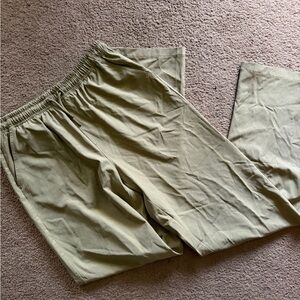 Children's Casual Elastic-Waist Olive Pants